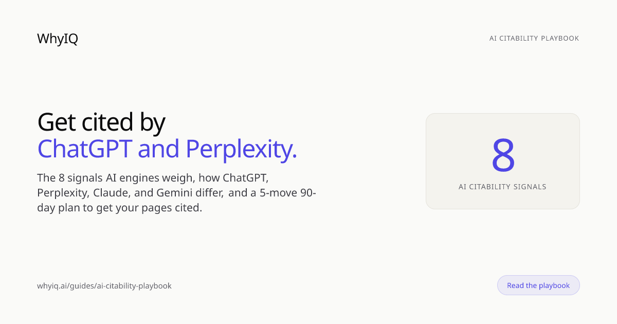 AI Citability Playbook: Get Cited by ChatGPT & Perplexity